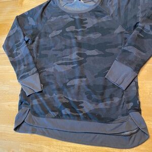Danskin Camouflage Sweatshirt- Charcoal